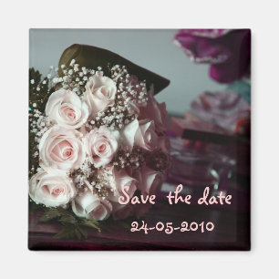 Save the Date Brautbukett, Magnet
