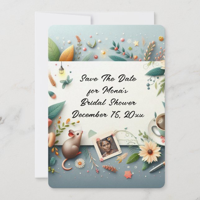 Save The Date Bridal Shower Invitation (Devant)