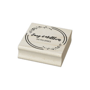 Save the Date Briefmarke, Adressierung Gummistempel