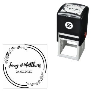 Save the Date Briefmarke, Adressierung Permastempel
