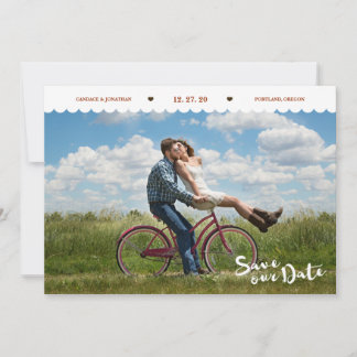 Save The Date Brush Script photo Pois amusant Enregistrer la dat