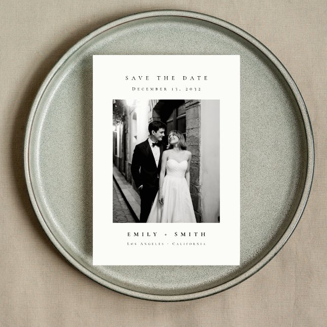 Save The Date Budget photo Mariage ultra minimaliste (Créateur téléchargé)