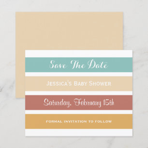 Save the Date bunte Pastellstreifen