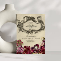 Burgundy Gold Alice au pays des merveilles Mariage