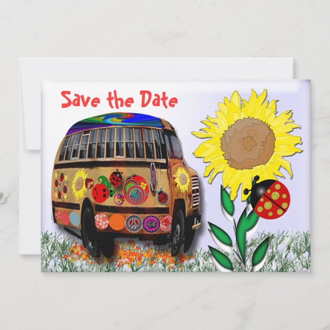 Save The Date Bus Ladybug (Devant)