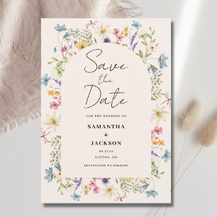 Save The Date Bush Floral Mariage