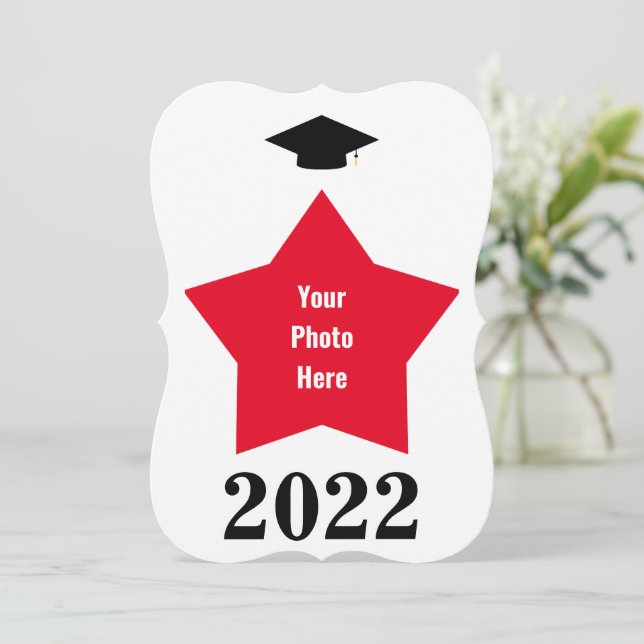 Save The Date Cadre de forme de la photo en étoile (Debout devant)