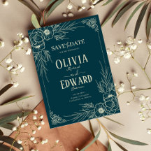 Cadre élégant en or Fleurs de mariage