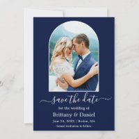 Cadre photo Arc moderne bleu