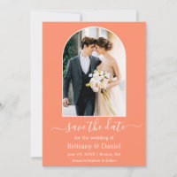 Cadre photo Arc moderne Corail
