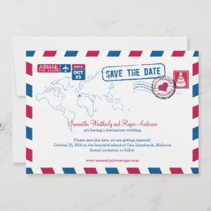 Save The Date Cala Llombards Mallorca Poste Aerienne Enregistrez