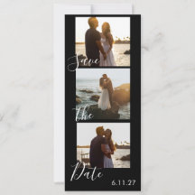 Calendrier de mariage à bande de film photo pour s
