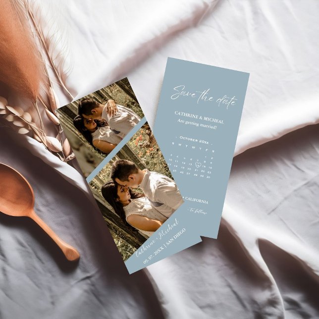 Save The Date Calendrier Mariage Photo cadre bande de cabine Enr (Créateur téléchargé)