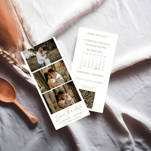 Save The Date Calendrier Mariage Photo cadre de bande de cabine 