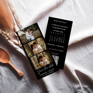 Save The Date Calendrier Mariage Photo cadre de bande de cabine