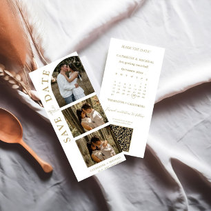 Save The Date Calendrier Mariage Photo cadre de bande de cabine