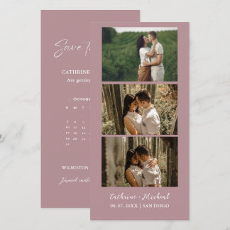 Save The Date Calendrier Mariage Photobooth bande cadre Enregist