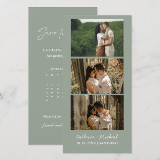 Save The Date Calendrier Mariage Photobooth bande cadre Enregist