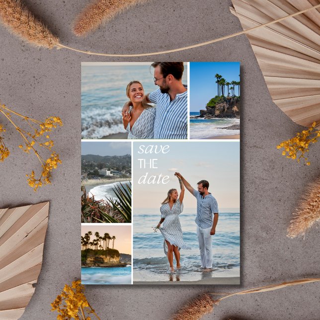 Save The Date California Coast Beach Wedding Enregistrer la date (California Coast Beach Wedding Save the Date)