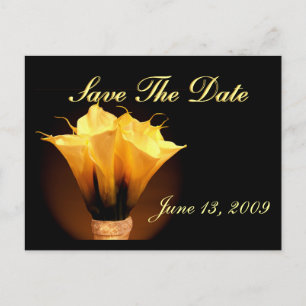 Save the Date Calla Lilien Ankündigungspostkarte