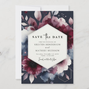 Save The Date Calligraphie de Bohême Bourgogne