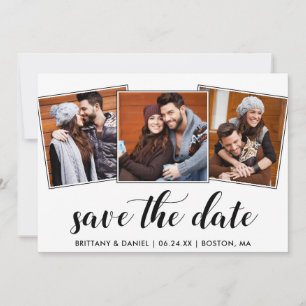 Save The Date Calligraphie Enregistrer La Date Fiançailles 3 Car