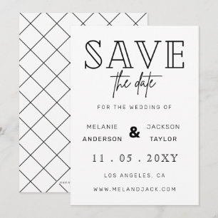 Save The Date Calligraphie manuscrite minimaliste