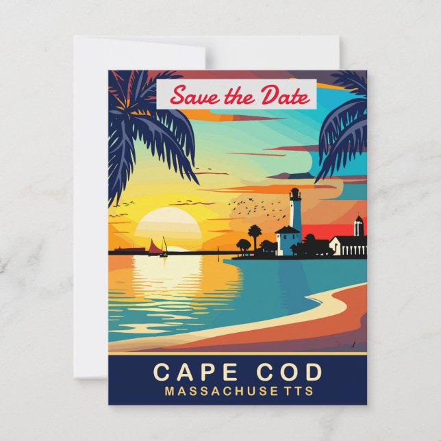 Save The Date Cape Cod, Massachusetts,  (Devant)