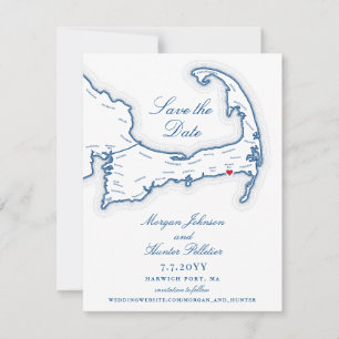 Save The Date Cape Cod Wychmere Beach Club Mariage