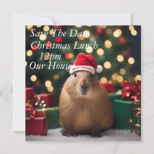 Save The Date "Capybara Claus : Un Bokeh Wonderland festif"