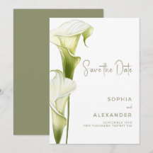 Save the Date Card for a Modern Wedding. 