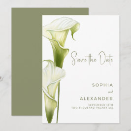 Save the Date Card for a Modern Wedding. 