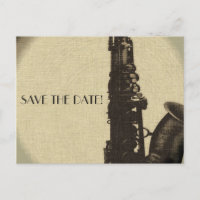 SAVE THE DATE Card Jazz Azeitenhochzeit