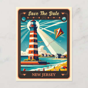 Save the date   Carte postale Invitation New Jerse