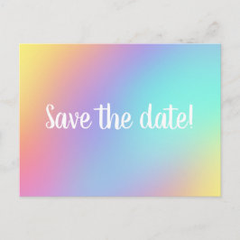 Save the date! Cartes postales Freeform Pastel Gra