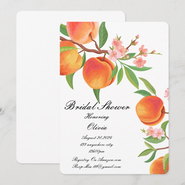 SAVE THE DATE CARTON D'INVITATION AU MARIAGE PECHE (Devant / Derrière)