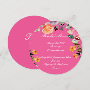 SAVE THE DATE CARTON D'INVITATION POUR BABY-SHOWER DE MARIÉE FLE