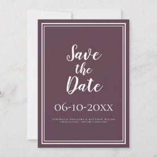 Save The Date Cassis Simple Enregistrer La Calligraphie Mariage 