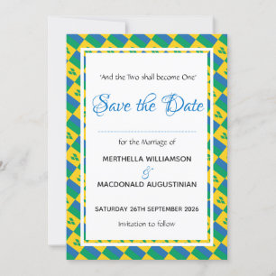 Save The Date Célébration de mariage sur mesure patriotique de S