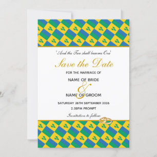 Save The Date Célébration du Mariage chrétien ST VINCENT