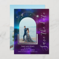 Céleste violet Turquoise Sun Moon étoiles Mariage