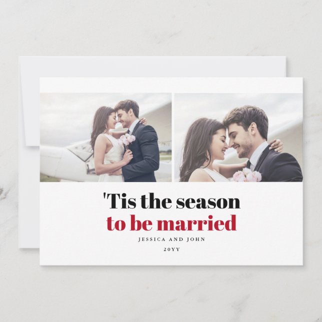 Save The Date C'est la saison pour être marié 2 Mariage photo (Devant)