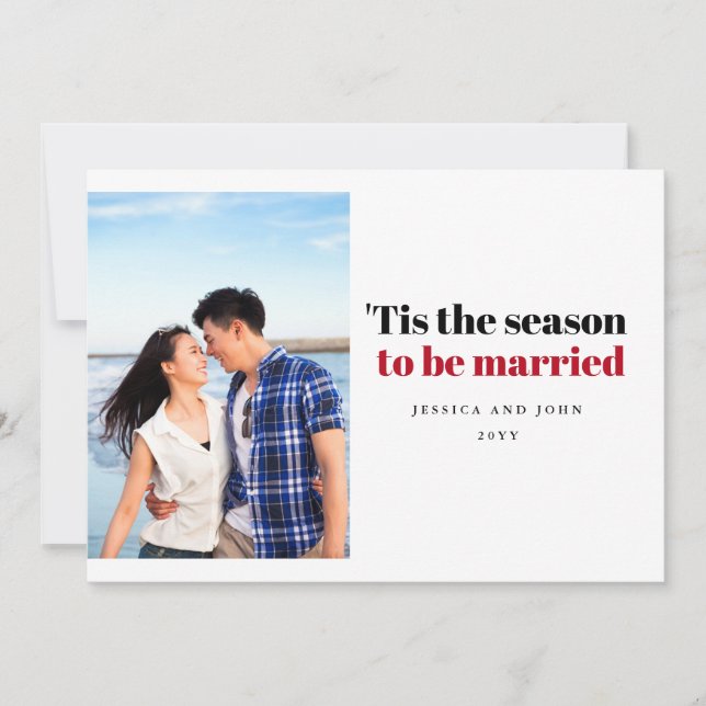 Save The Date C'est la saison pour être marié Mariage Photo (Devant)