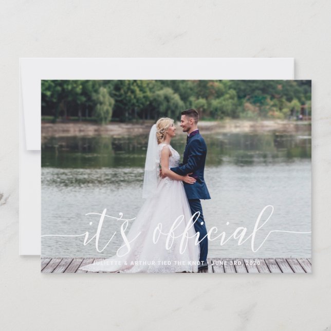 Save The Date C'est le mariage officiel/Faire-part Mariage (Devant)