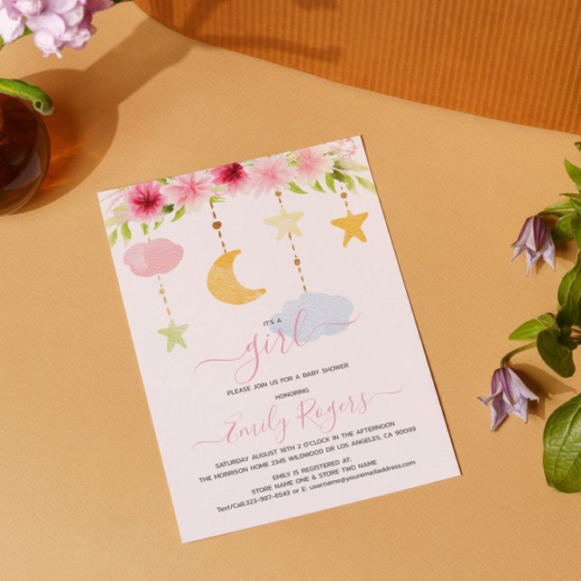 Save The Date C'est une fête de baby shower fleurie (Créateur téléchargé)