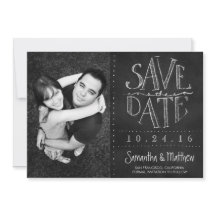 Chalkboard Photo Enregistrer la date