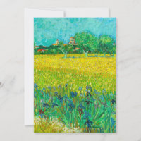 Champ Van Gogh avec Irises près d'Arles