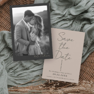 Save The Date Champagne et Mariage noir