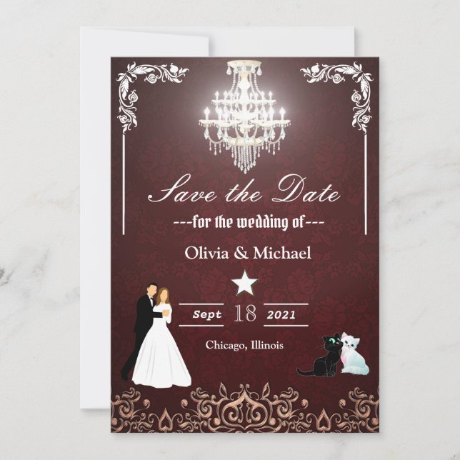 Save The Date Chandelier (Devant)