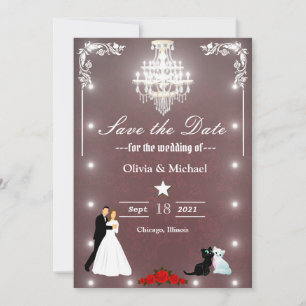 Save The Date Chandelier